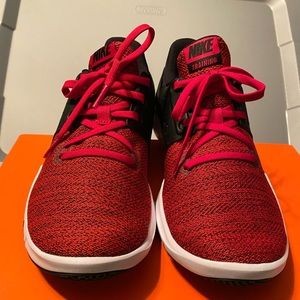 Mens red & black Nike trainers